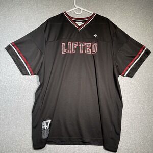 LRG Lifted Research Group Jersey Shirt 4XL Streetwear Hip Hop Oversized‎ Tee